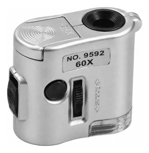 [10068] 60X Mini Micro-Scope. Led Light, Currency Light. Magnification Power 30X MGF-110