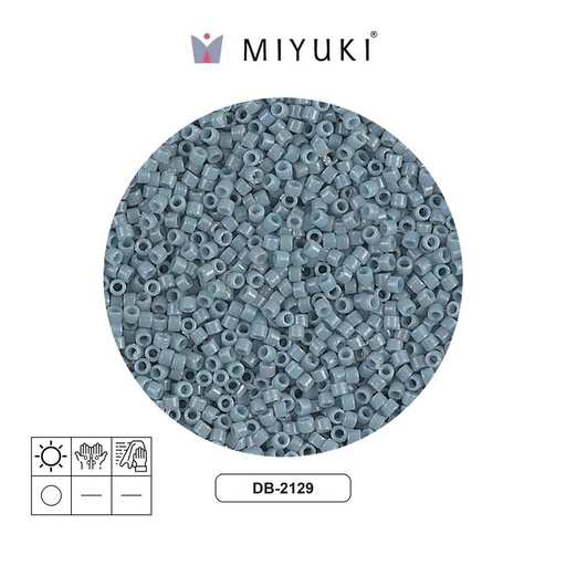 [05751] Miyuki delica 11/0 DB2129 opaque moody blue duracoat x 50g