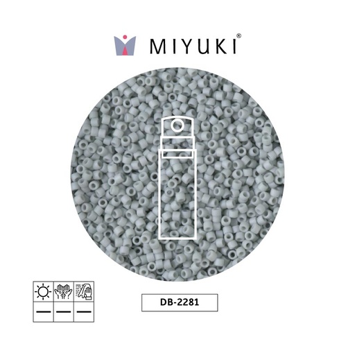 [25067] Miyuki delica 11/0 DB2281 glazed shark opaque x 10g