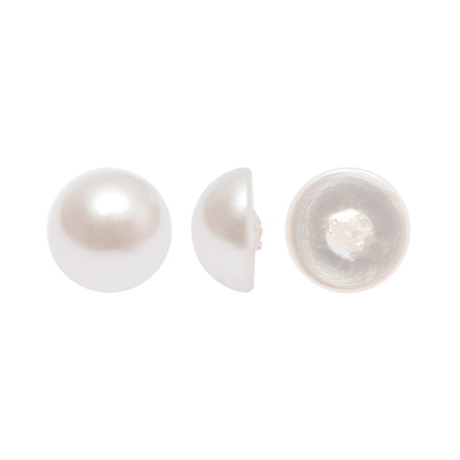 [13041] Perla sintetica redonda 1H 6mm white  A-01 x und