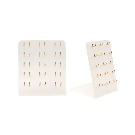 Exhibidor acrilico aretes 9.5x11cm x 15 espacios