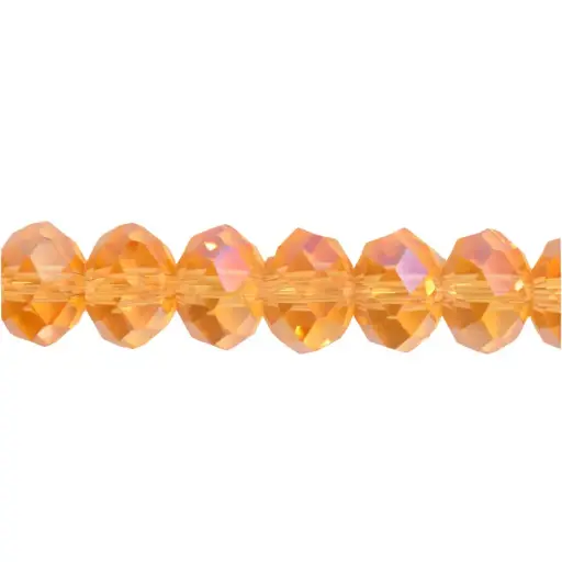 [03884] Murano rondela facetada 8mm light topaz 33AB x aprox 72unds