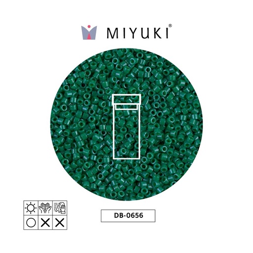 [26151] Miyuki delica 11/0 DB0656 opaco jade verde x 3g