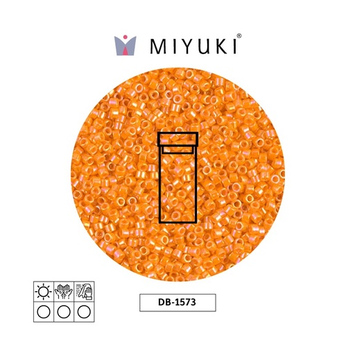[31031] Miyuki delica 11/0 DB1573 opaco mandarin AB x 3g