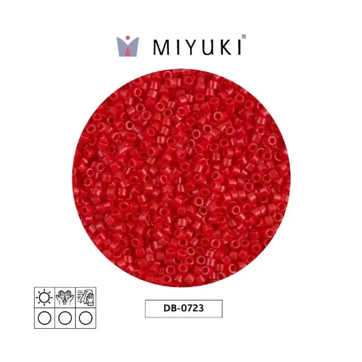 [08441] Miyuki delica 11/0 DB0723 opaco oscuro rojo x 50g