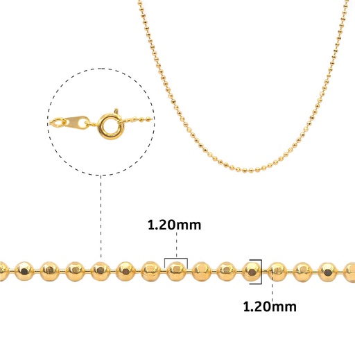 [32343] Cadena golfi bolitas 1.2BD/C1.20/42cm x und