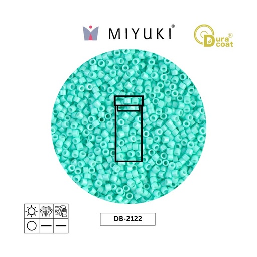 [31860] Miyuki delica 11/0 DB2122 opaco catalina x 3g