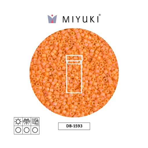[32372] Miyuki delica 11/0 DB1593 mate opaco mandarin AB x 3g