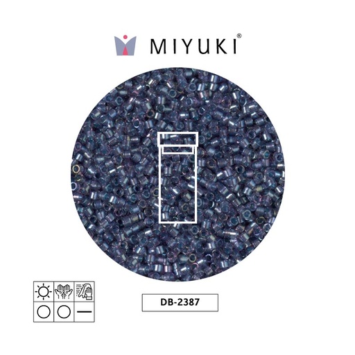 [12686] Miyuki delica 11/0 DB2387 color lined tidal x 3g