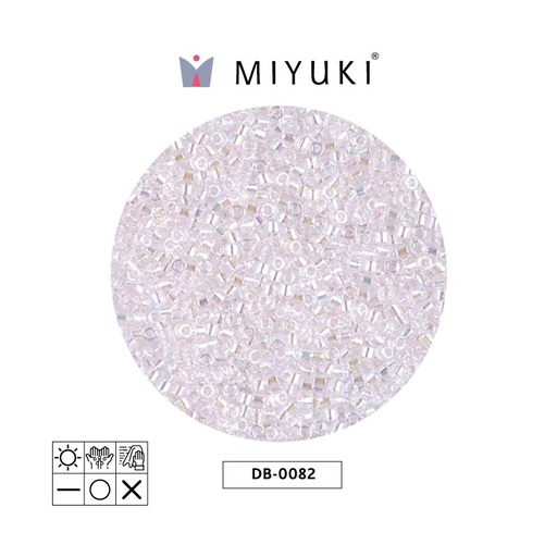 [27688] Miyuki delica 11/0 DB0082 transparente pálido rosado AB x 50g