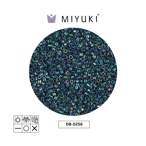 [29391] Miyuki delica 11/0 DB0276 forrado verde AB x 50g