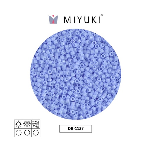 [28571] Miyuki delica 11/0 DB1137 opaco agate azul x 50g