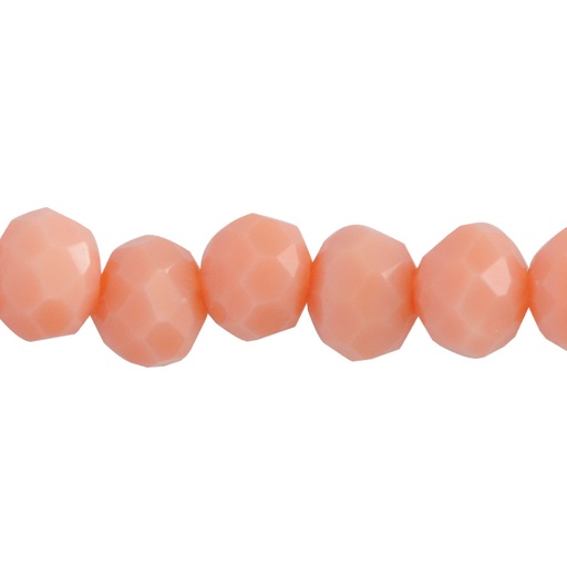 [26537] Murano rondela facetada 3mm vintage mate 74 x 115und