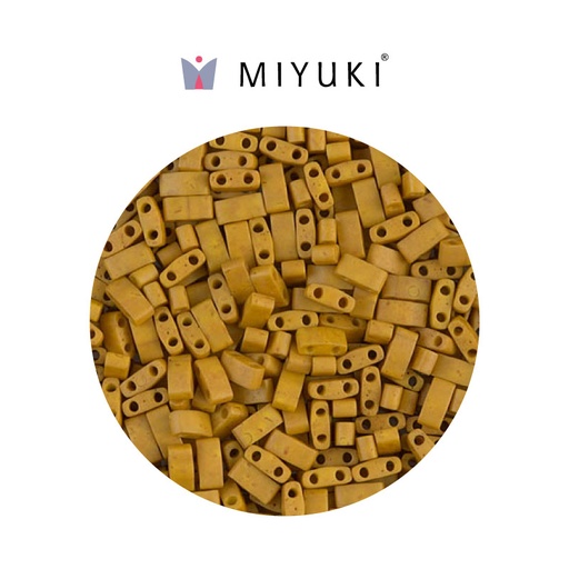 [31325] Miyuki half tila 5x2.3x1.9mm HTL2312 mate opaco mustard x 50g