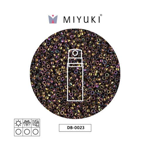[29591] Miyuki delica 11/0 DB0023 metalizado claro bronce AB x 10g