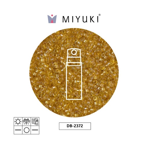 [25603] Miyuki delica 11/0 DB2372 color lined marigold x 10g