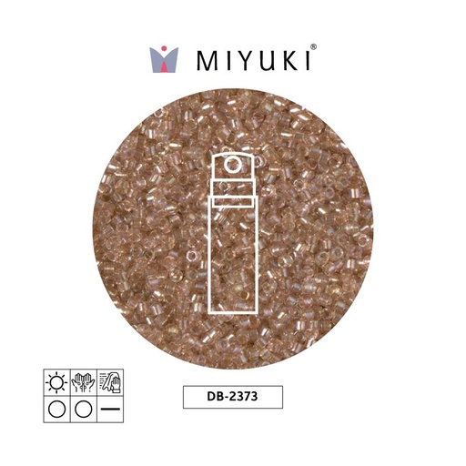 [25589] Miyuki delica 11/0 DB2373 color lined blush x 10g