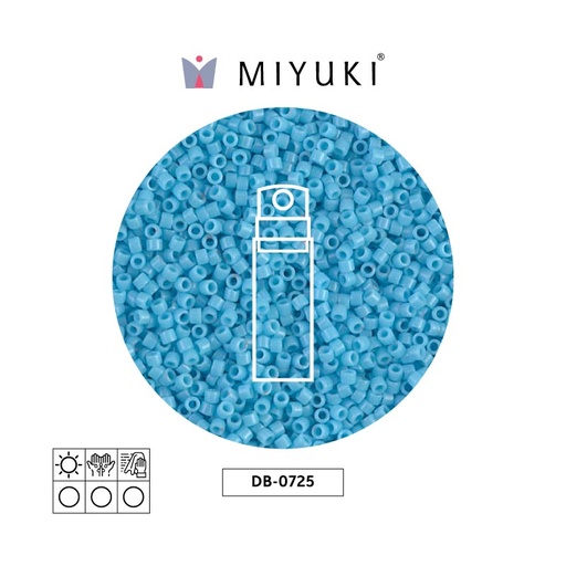[30370] Miyuki delica 11/0 DB0725 opaco claro azul x 10g