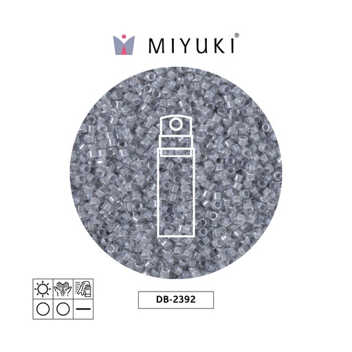 [27449] Miyuki delica 11/0 DB2392 color lined pewter x 10g