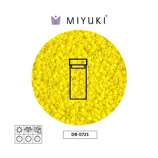 [16227] Miyuki delica 11/0 DB0721 opaco amarillo x 3g
