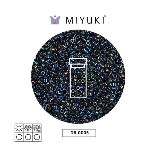 [10749] Miyuki delica 11/0 DB0005 negro AB x 3g