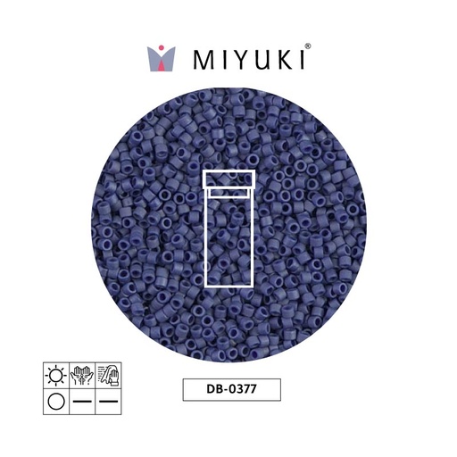 [13316] Miyuki delica 11/0 DB0377 matt metalizado oscuro gris x 3g