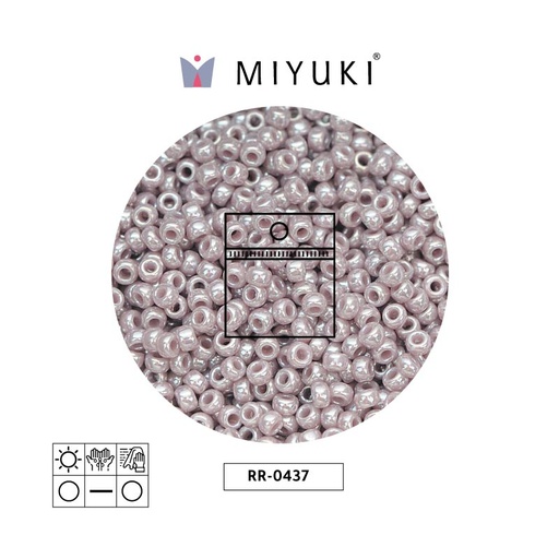 [11273] Mostacilla Miyuki rocalla 11/0 RR0437 opaco brillo lila x 25g
