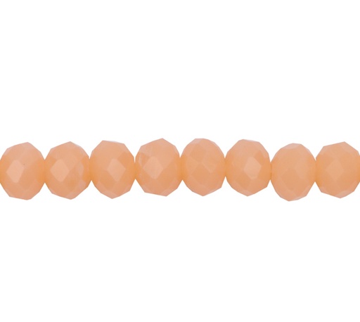 [22454] Murano rondela facetada 4mm crema mate 86 x 145unds
