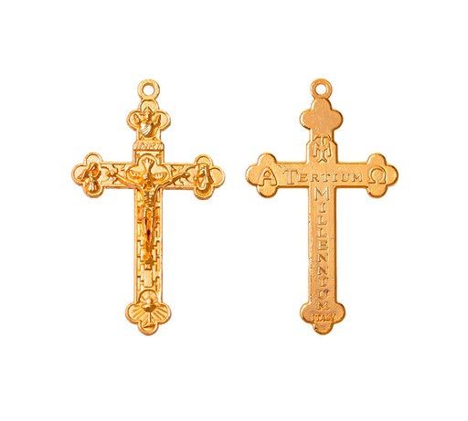 [22656] Dije cruz 09 46x27mm/rodio x und