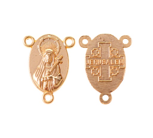 [22666] Dije crucero virgen 17x13mm 13/rodio x und