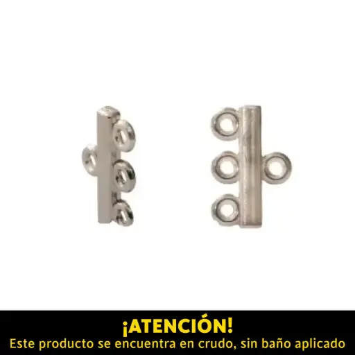[23426] Terminal 3 argollas 13x8mm A-36414/NQ x und