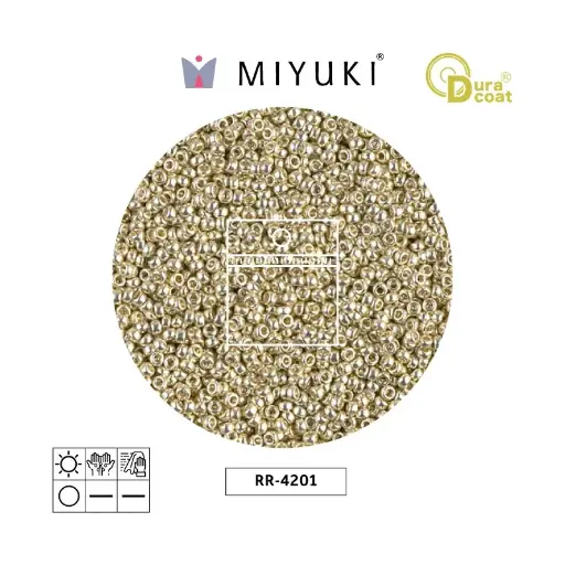 [00439] Mostacilla Miyuki rocalla 15/0 RR4201 galvanizado plateado x 10g
