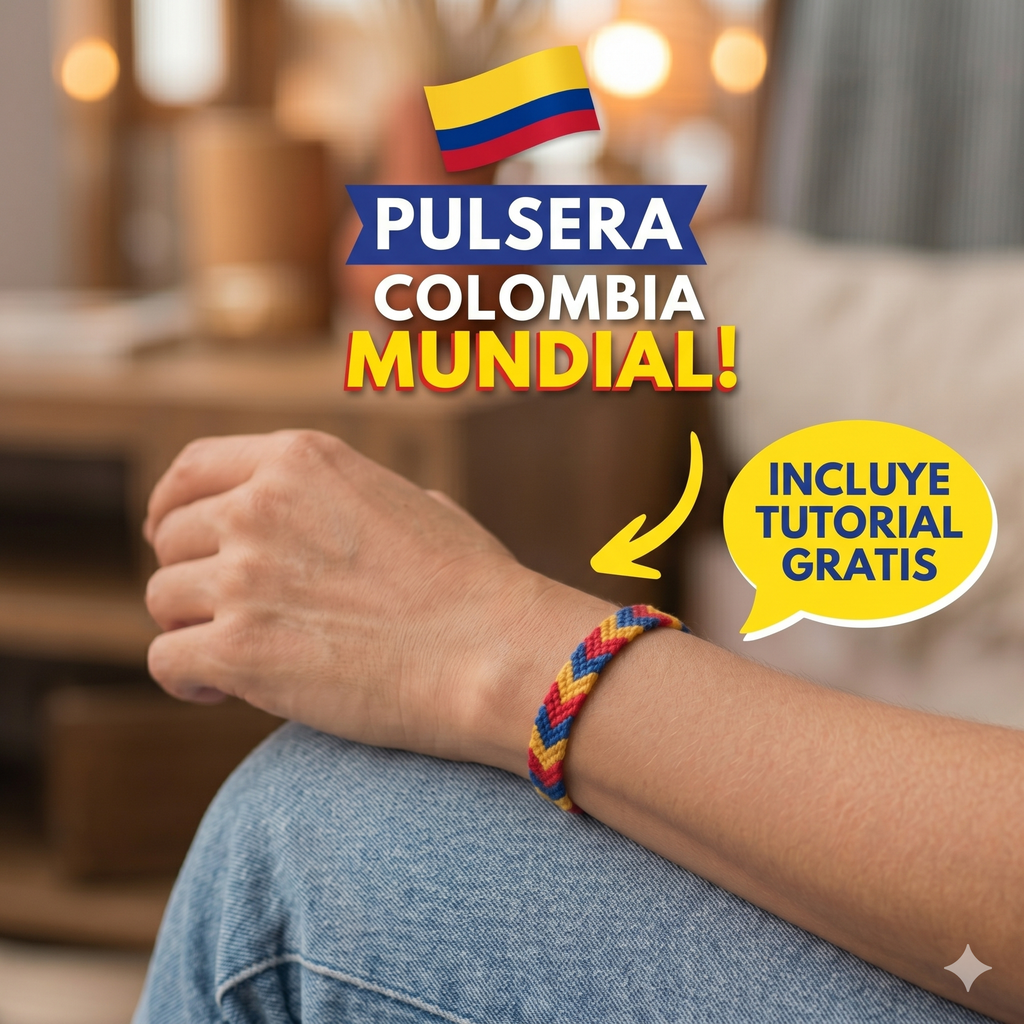 ómo hacer la Manilla de Colombia paso a paso.